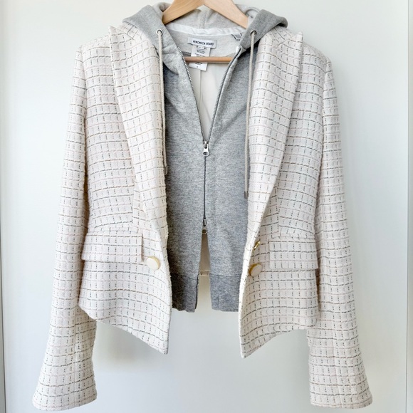 Veronica Beard Ivory Textured Blazer - Picture 8 of 11